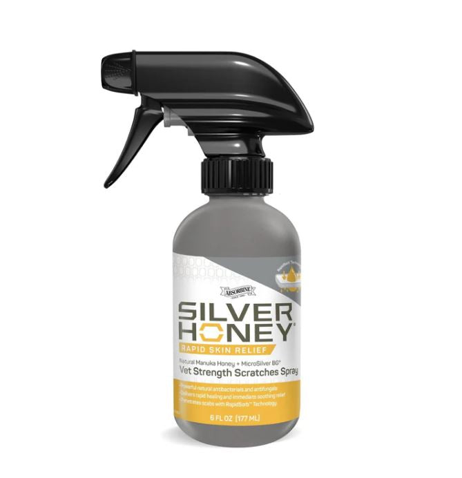 Absorbine Silver Honey Rapid Skin Relief Vet Strength Scratches Spray - 6 oz-zoom-1