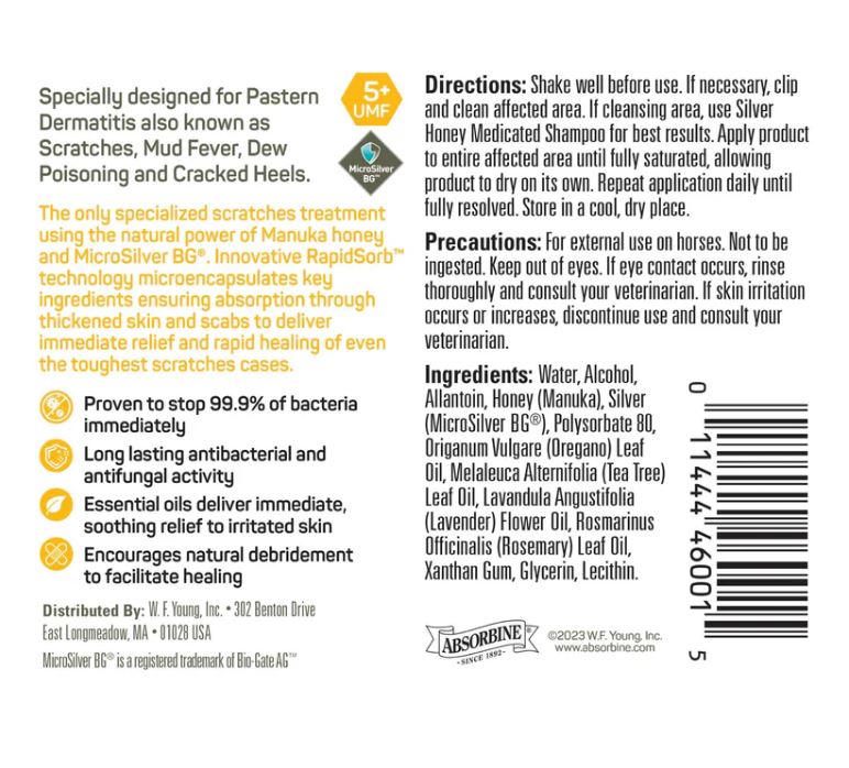 Absorbine Silver Honey Rapid Skin Relief Vet Strength Scratches Spray - 6 oz-zoom-2