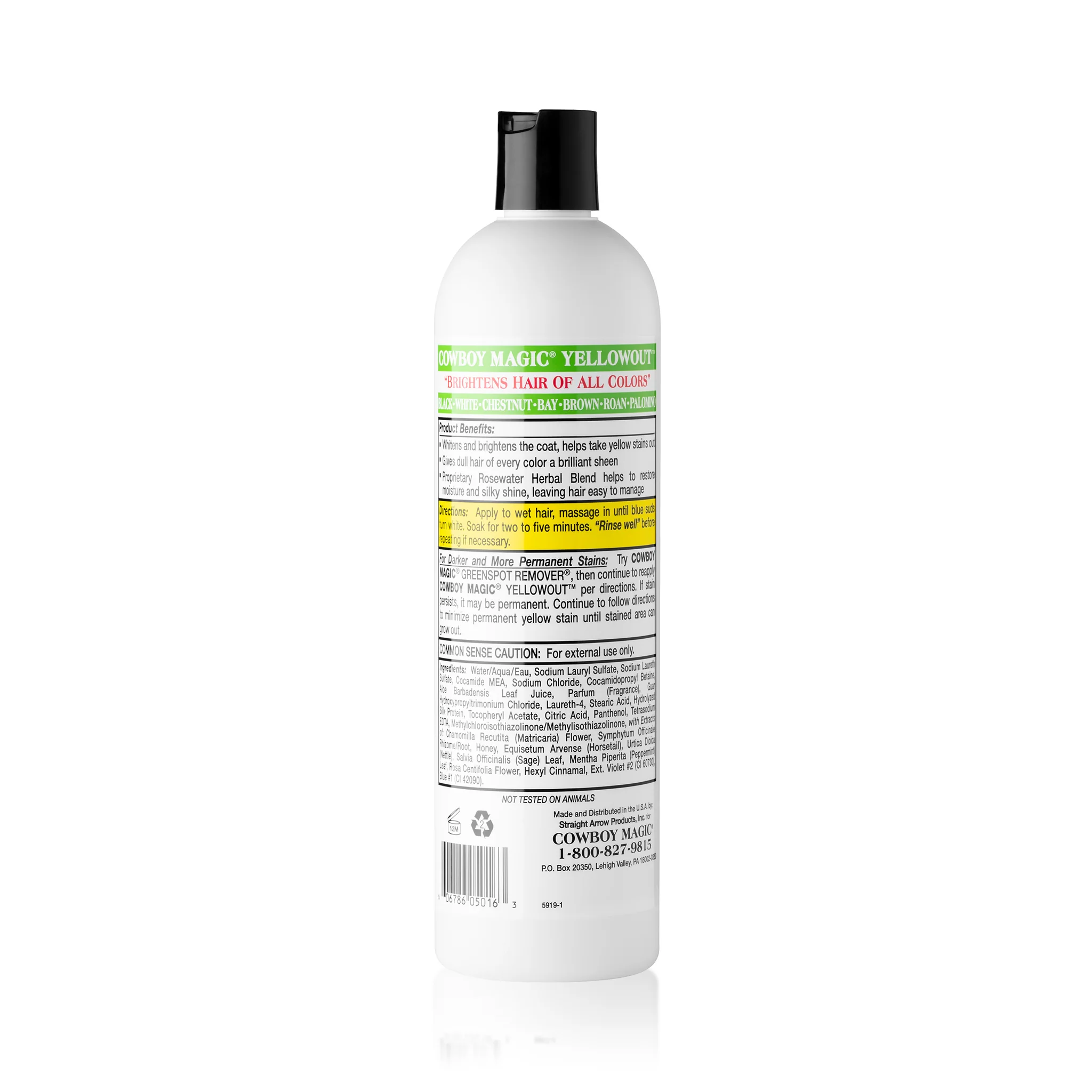 Cowboy Magic Shine In Yellowout Whitening Shampoo - 16 oz