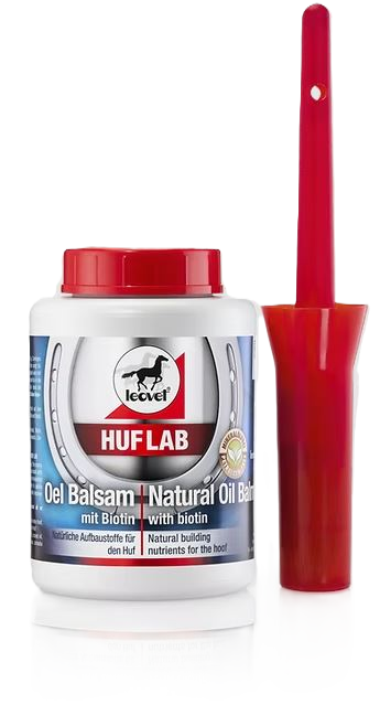 Leovet HoofLab Natural Oil Balm with Brush 500 mL