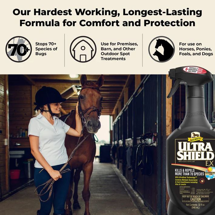 Absorbine UltraShield Black Fly Spray Quart - 32 oz-4