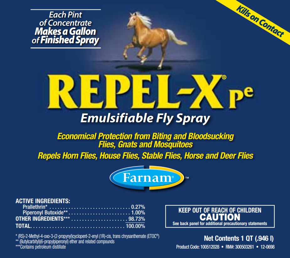 Farnam Repel-X pe Emulsifiable Fly Spray Concentrate Quart - 32 oz-zoom-2