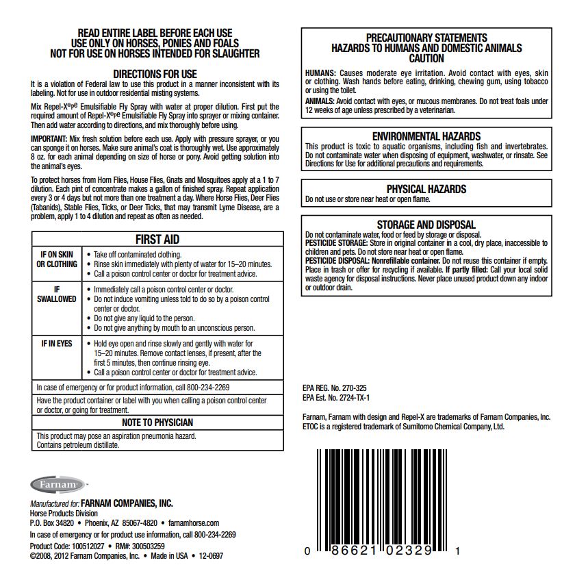 Farnam Repel-X pe Emulsifiable Fly Spray Concentrate Quart - 32 oz-zoom-3