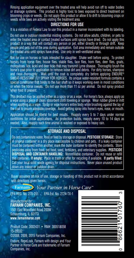Farnam Endure Sweat-Resistant Fly Spray Continuous Spray - 15 oz-zoom-4