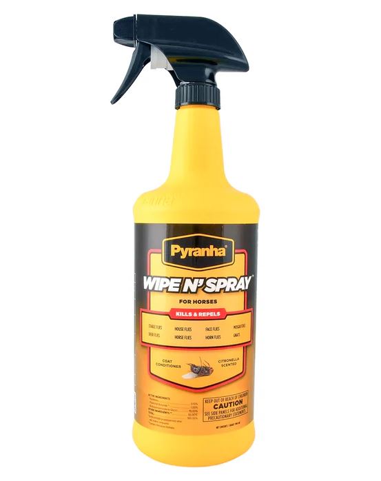 Pyranha Wipe N Spray Fly Spray Quart - 32 oz