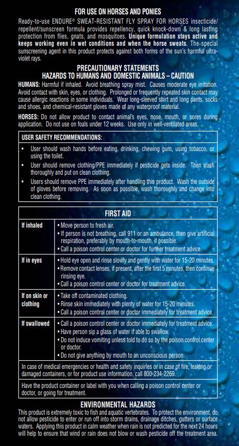 Farnam Endure Sweat-Resistant Fly Spray Gallon - 128 oz-zoom-3