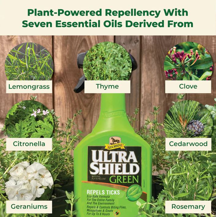 Absorbine UltraShield Green Fly Spray Quart - 32 oz-zoom-2