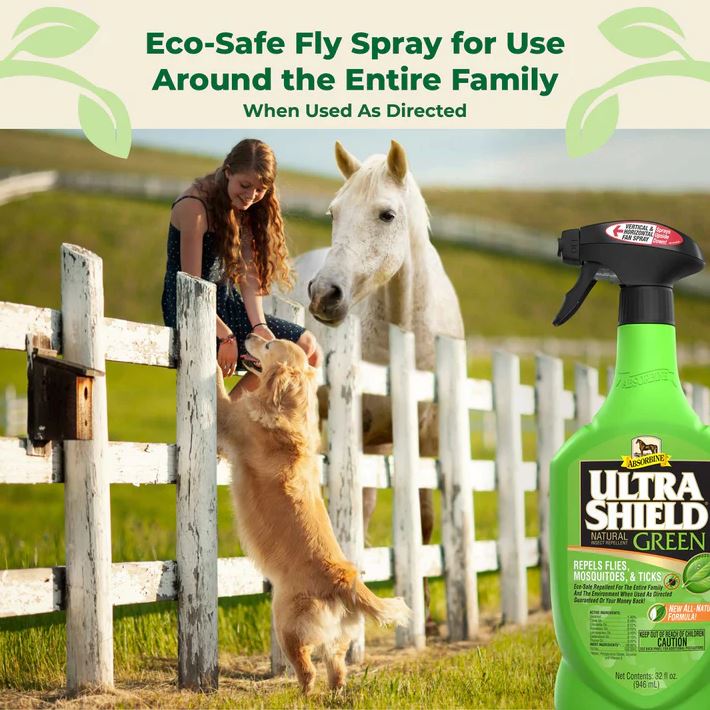 Absorbine UltraShield Green Fly Spray Quart - 32 oz-zoom-3