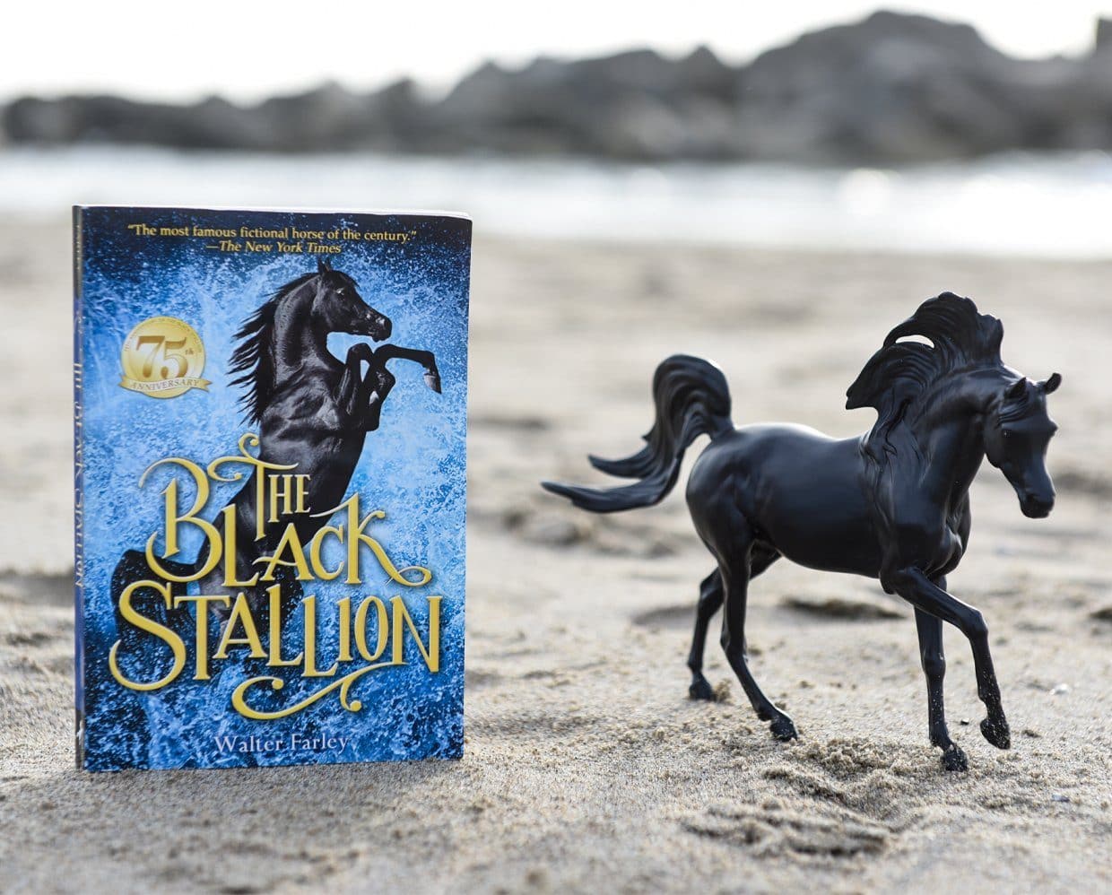 Breyer The Black Stallion Horse & Book Set-zoom-1