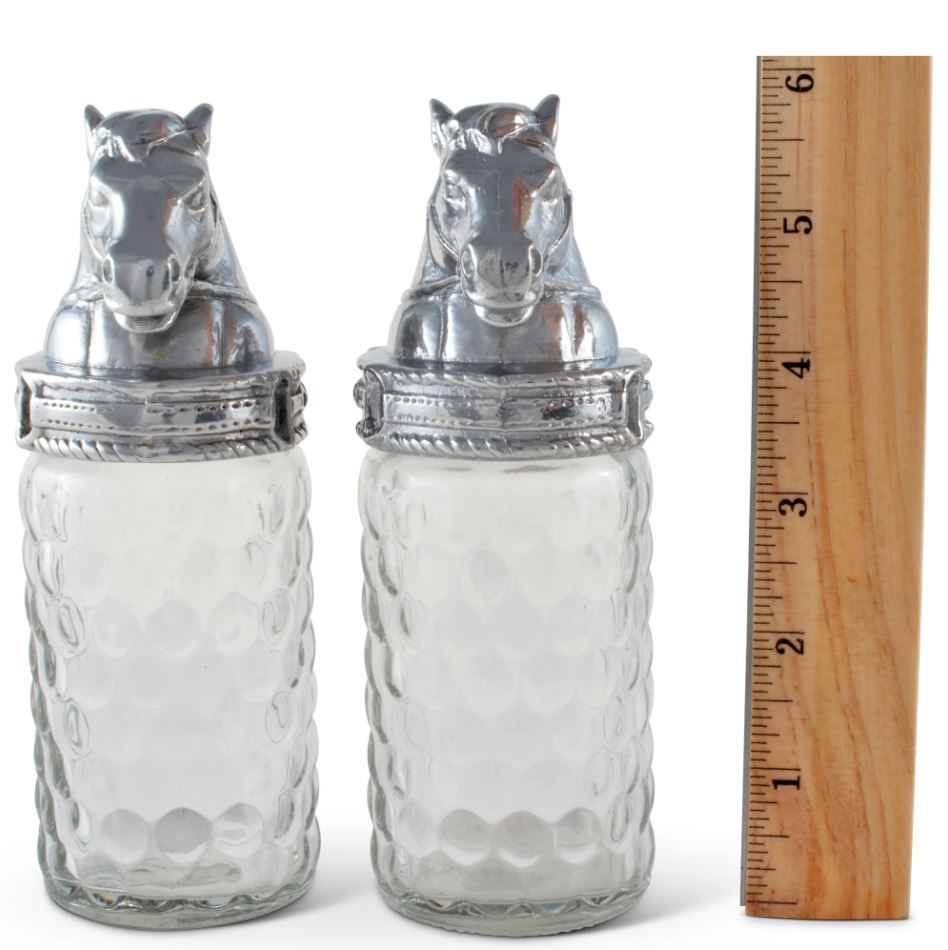 Arthur Court Horse Salt & Pepper Set-4