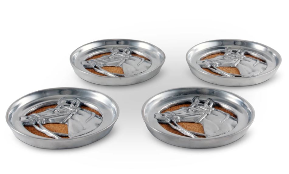 Arthur Court Equestrian Drink Coasters - Set of 4