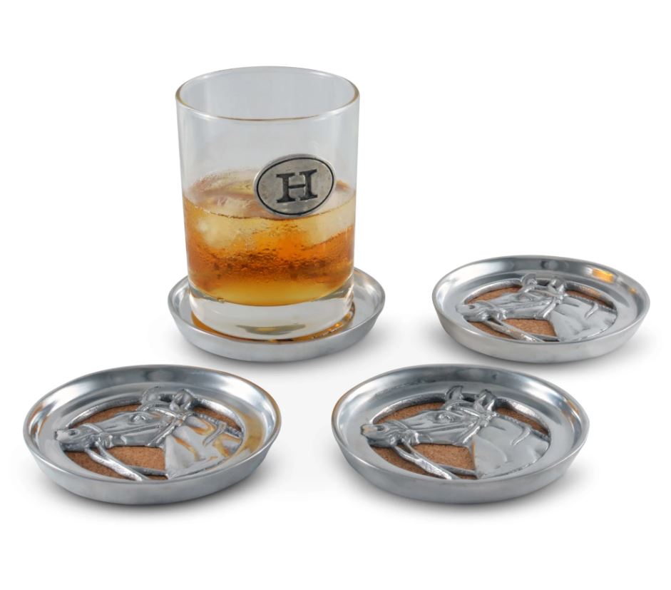 Arthur Court Equestrian Drink Coasters - Set of 4-zoom-3
