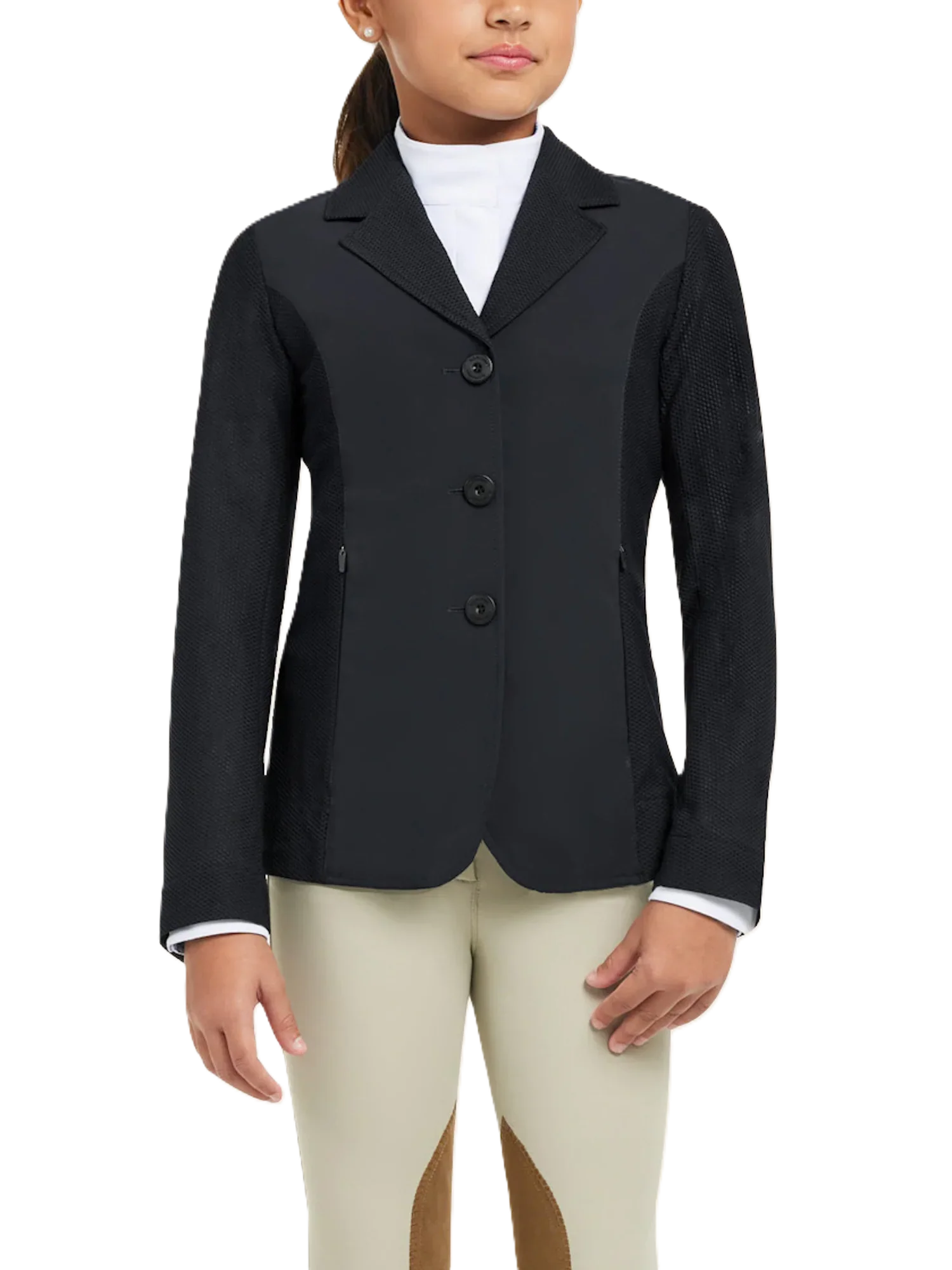RJ Classics Girls' Harmony Jr. 2.0 Mesh Show Coat - Relaxed Fit - 3 Colors Available-zoom-1