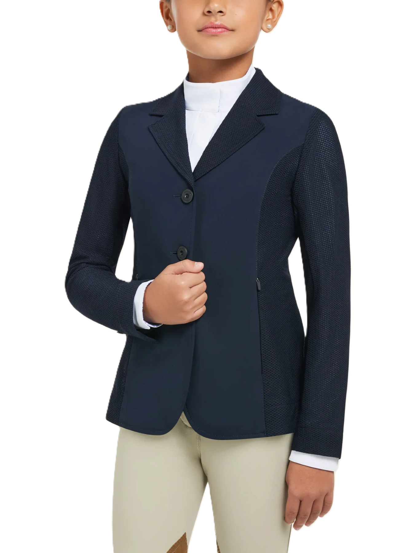 RJ Classics Girls' Harmony Jr. 2.0 Mesh Show Coat - Relaxed Fit - 3 Colors Available-zoom-3
