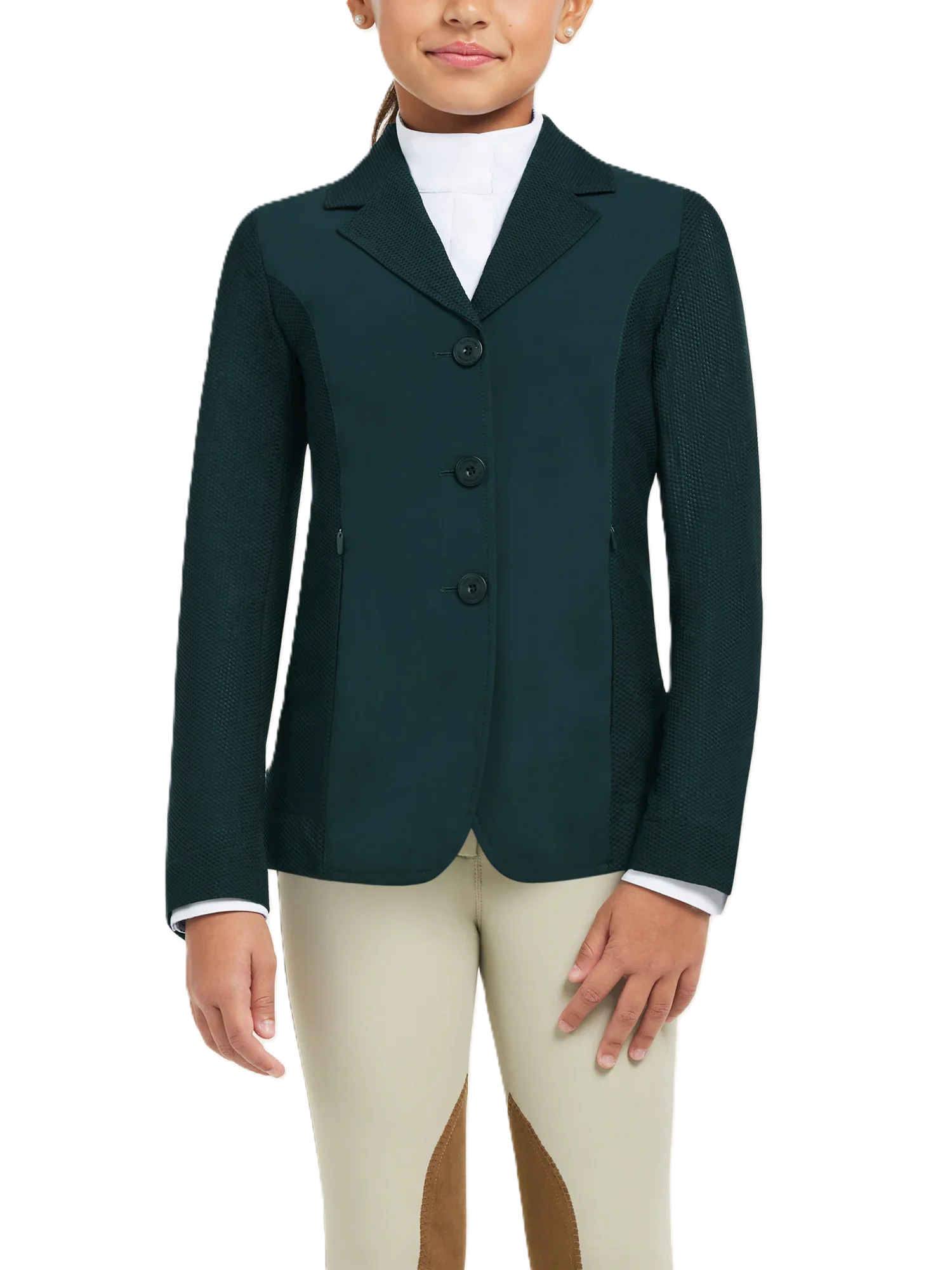 RJ Classics Girls' Harmony Jr. 2.0 Mesh Show Coat - Relaxed Fit - 3 Colors Available-2
