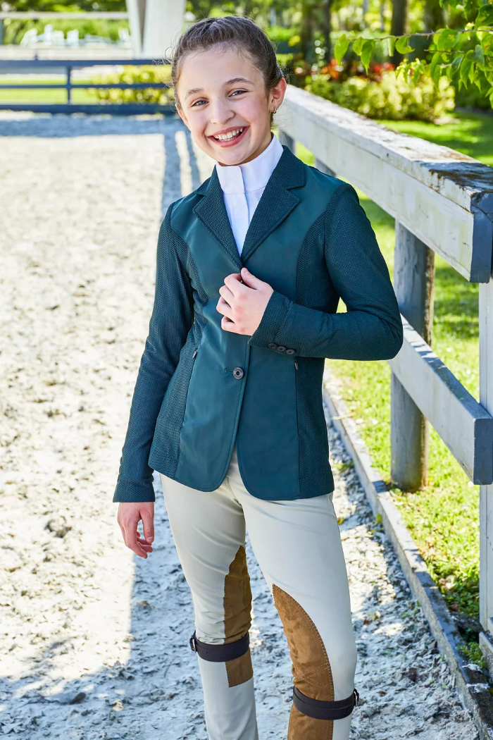 RJ Classics Girls' Harmony Jr. 2.0 Mesh Show Coat - Relaxed Fit - 3 Colors Available-11