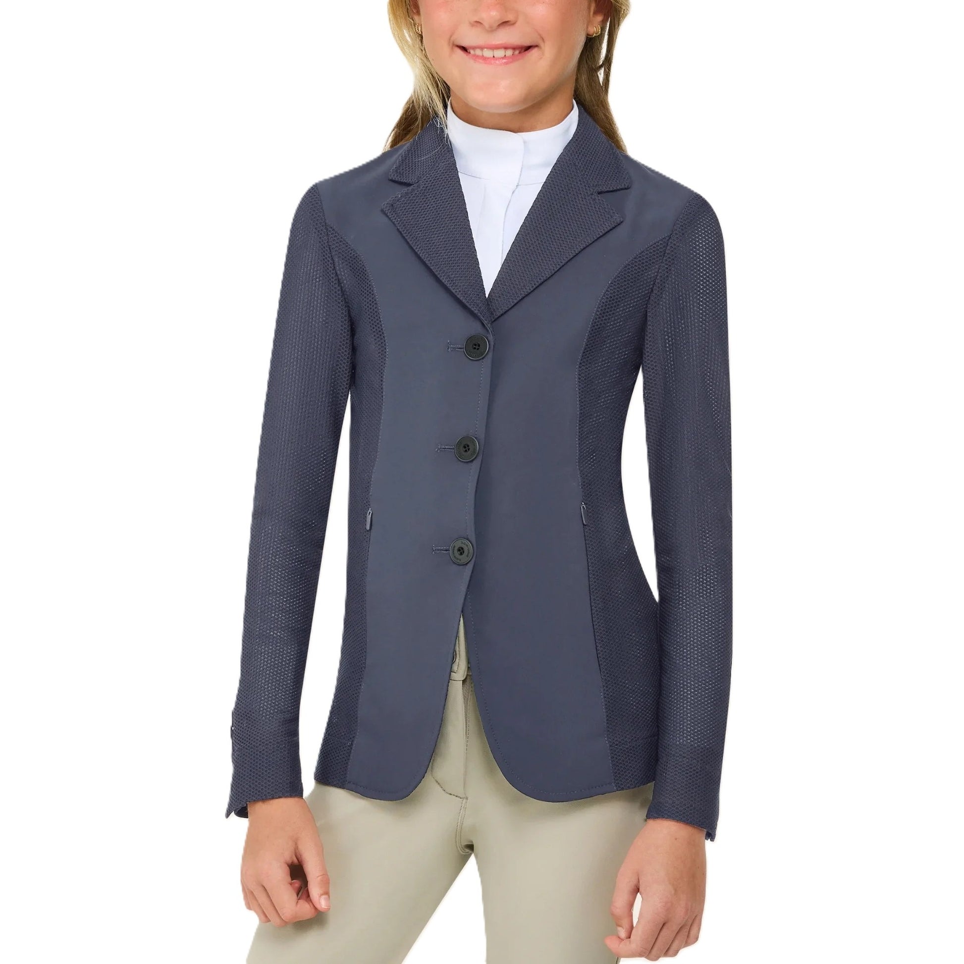 RJ Classics Girls' Harmony Jr Mesh Show Coat - Slim Fit-2