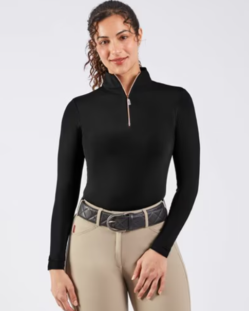 Tailored Sportsman Women's IceFil Zip Long Sleeve Shirt-2
