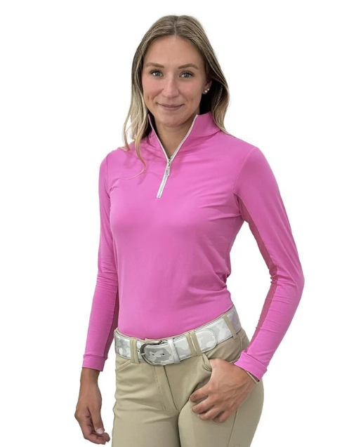 Tailored Sportsman Women's IceFil Zip Long Sleeve Shirt-10