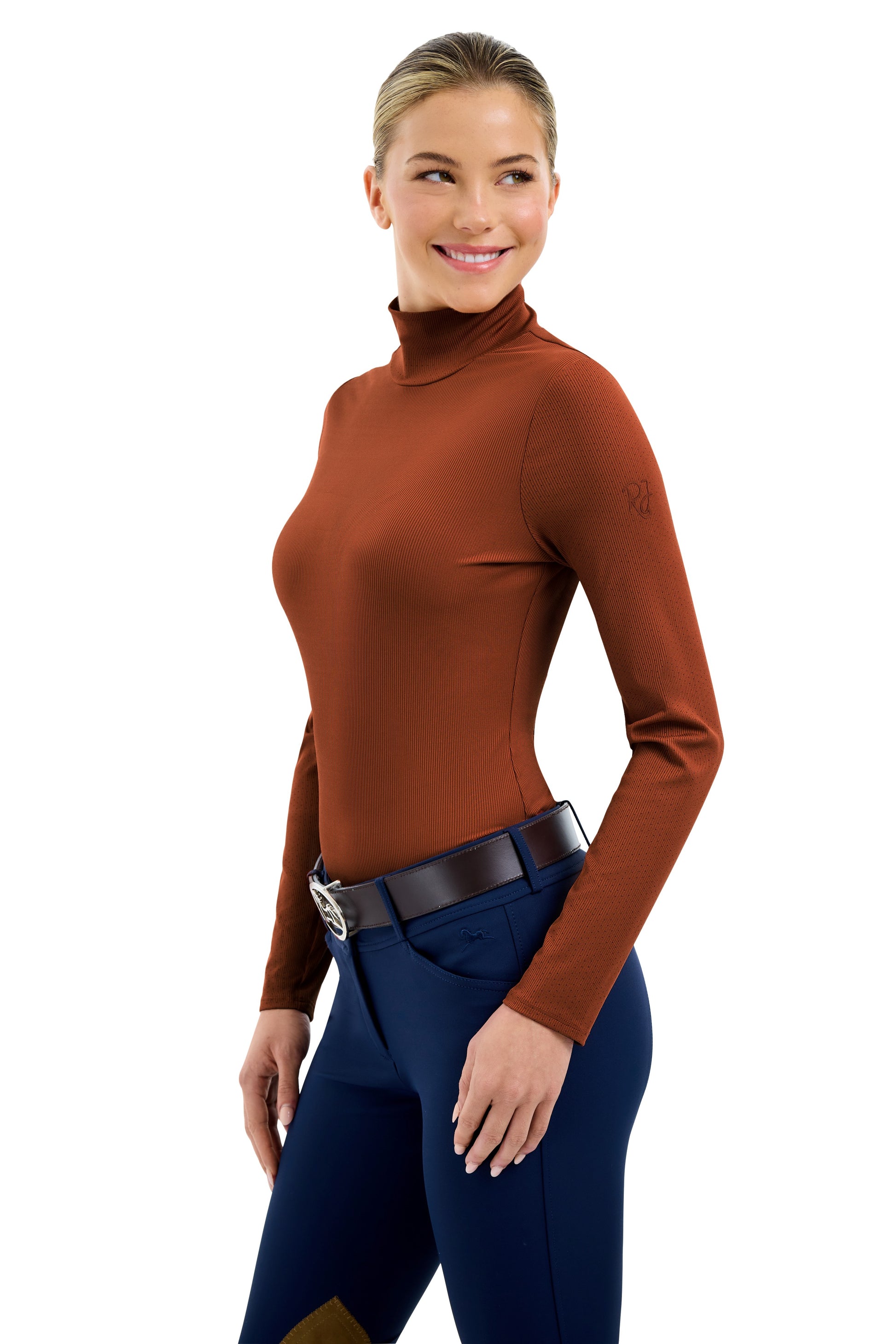 RJ Classics Women's Joelle Mock Neck Shirt - 2 Colors Available-5