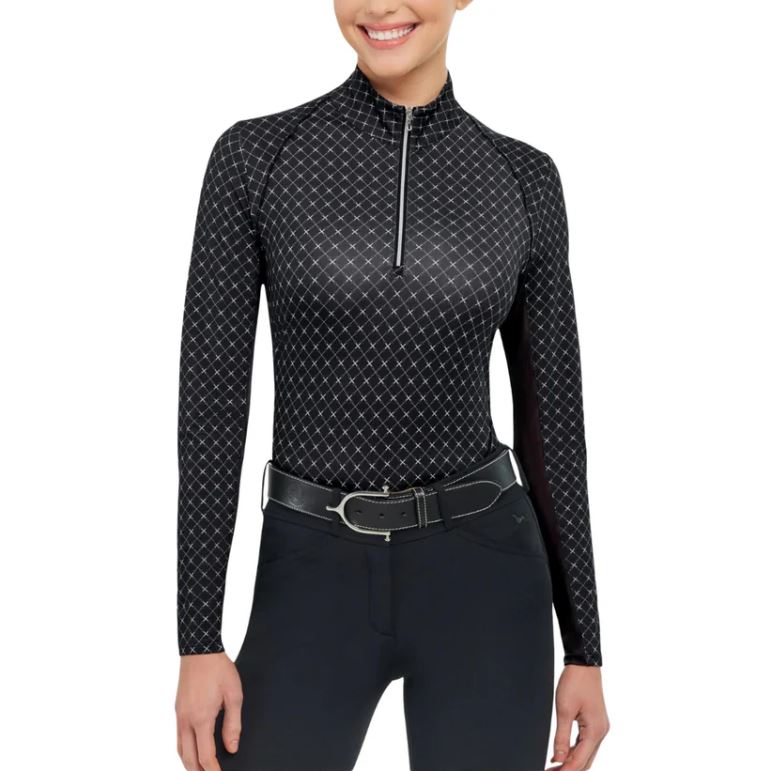 RJ Classics Women's Libby 1/4 Zip Long Sleeve Shirt - 2 Colors Available-3