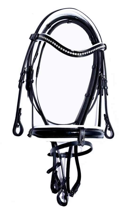 Bridleberry Extra Padded Snaffle Bridle - 2 Colors Available-zoom-2