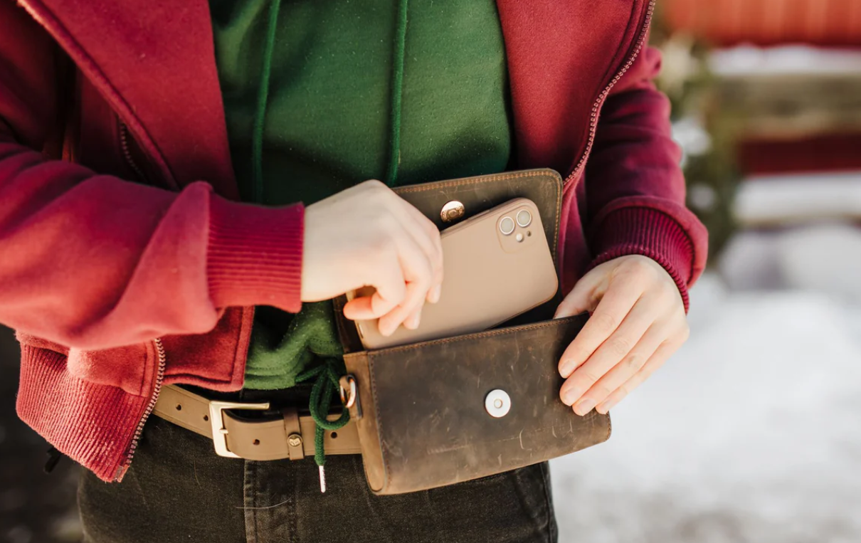 Oakbark & Chrome Rider Belt Bag - 4 Colors Available-zoom-9